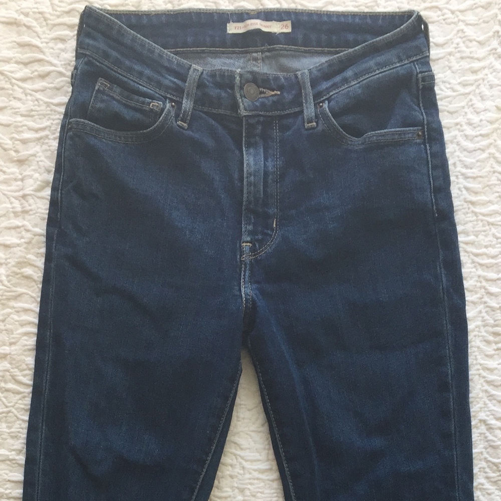 Levi's high rise 721 skinny jeans